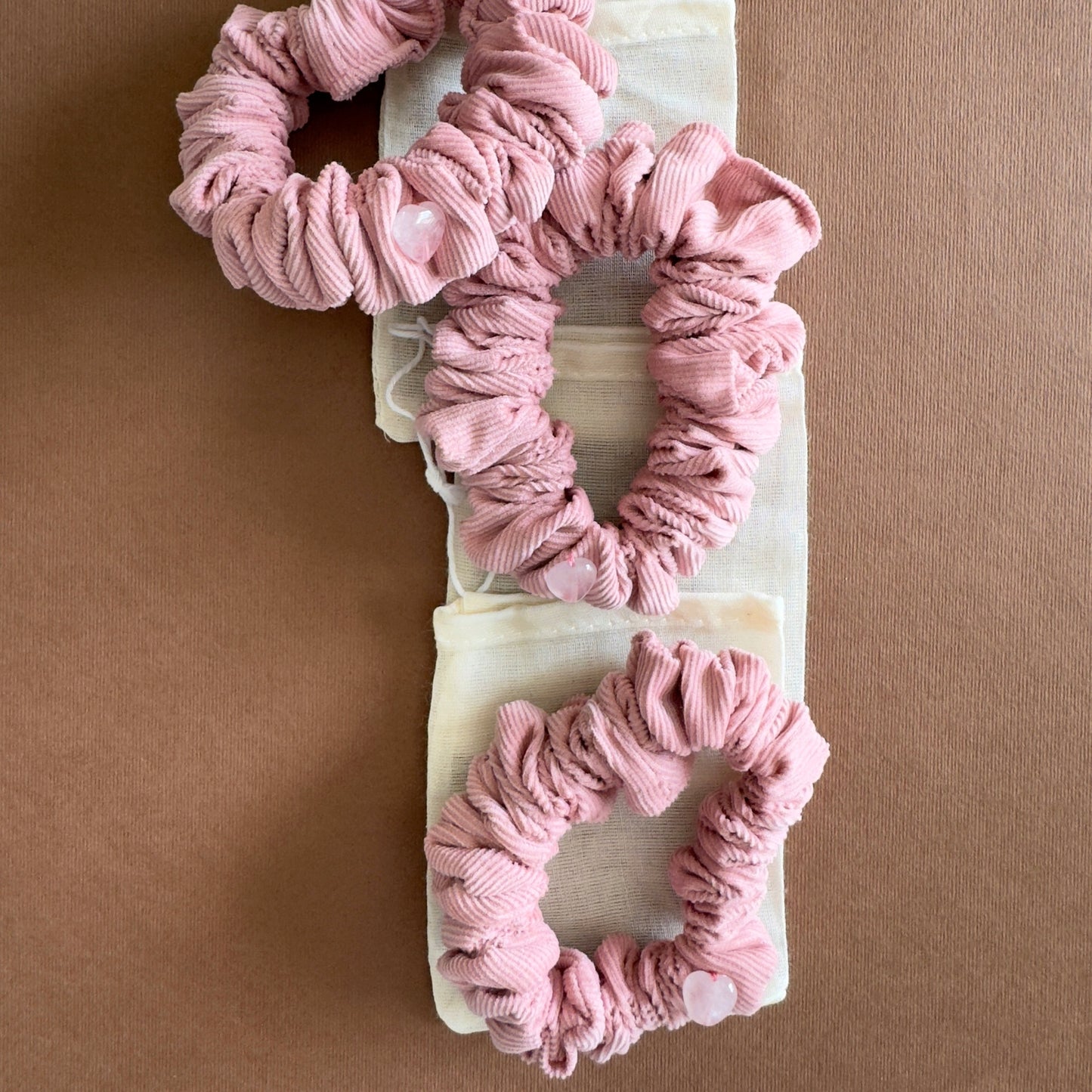 Scrunchie con pietra naturale